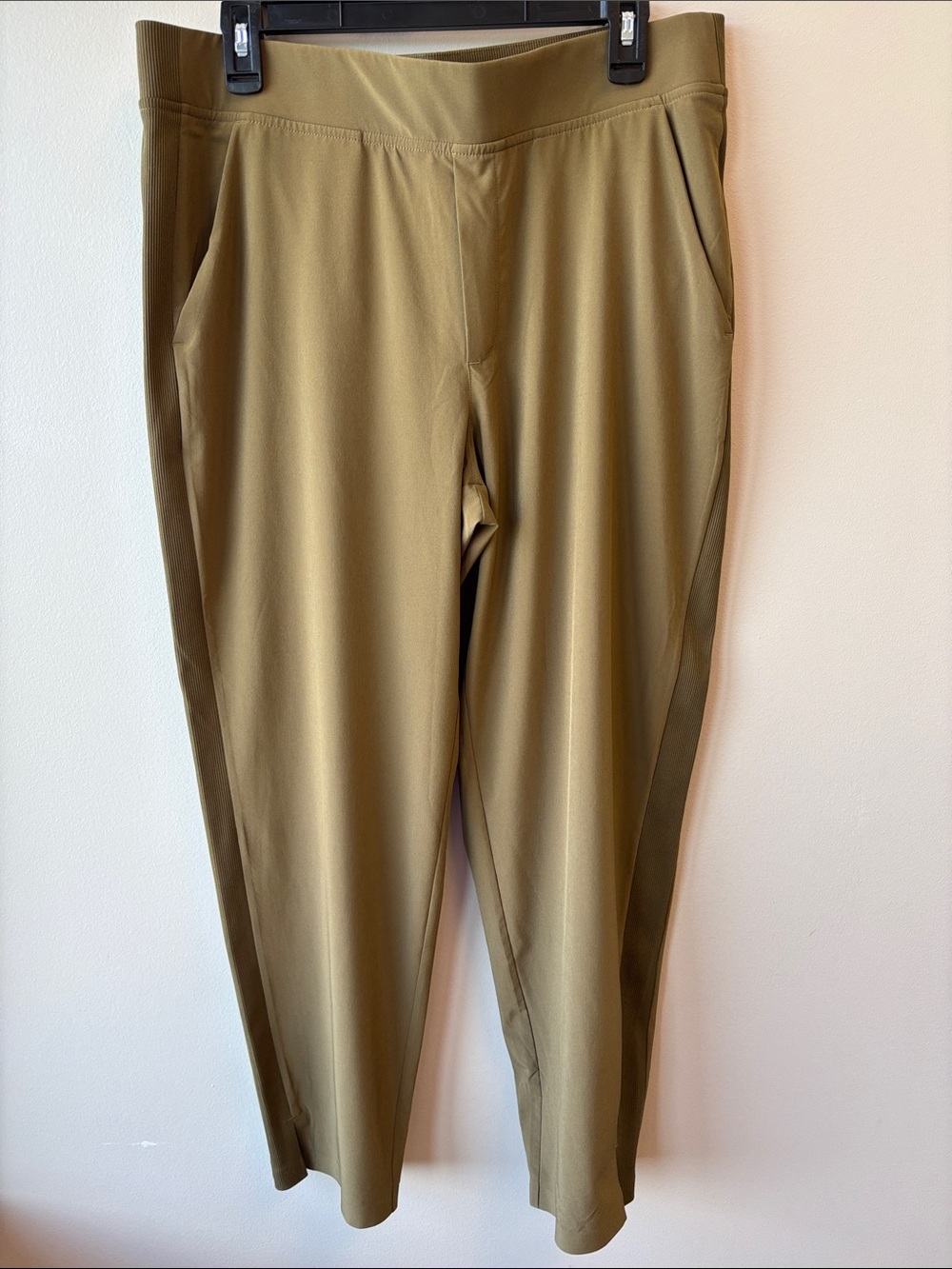 Athleta Khaki Green Straight-Leg Pull-On Pants - Picture 5 of 5
